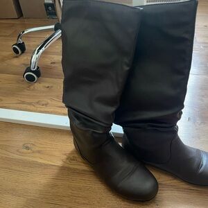 Dark Brown Tall Boots WC 8 Like New